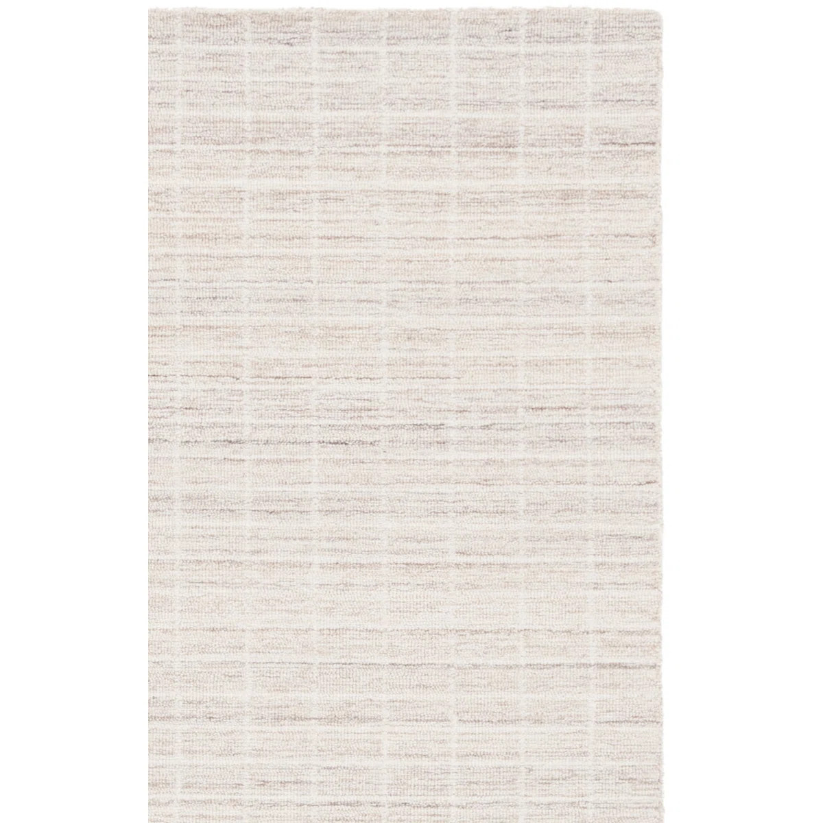Delsin Ebony Hand Tufted Wool/Cotton Striped Rug in Ivory/Beige | Wayfair North America