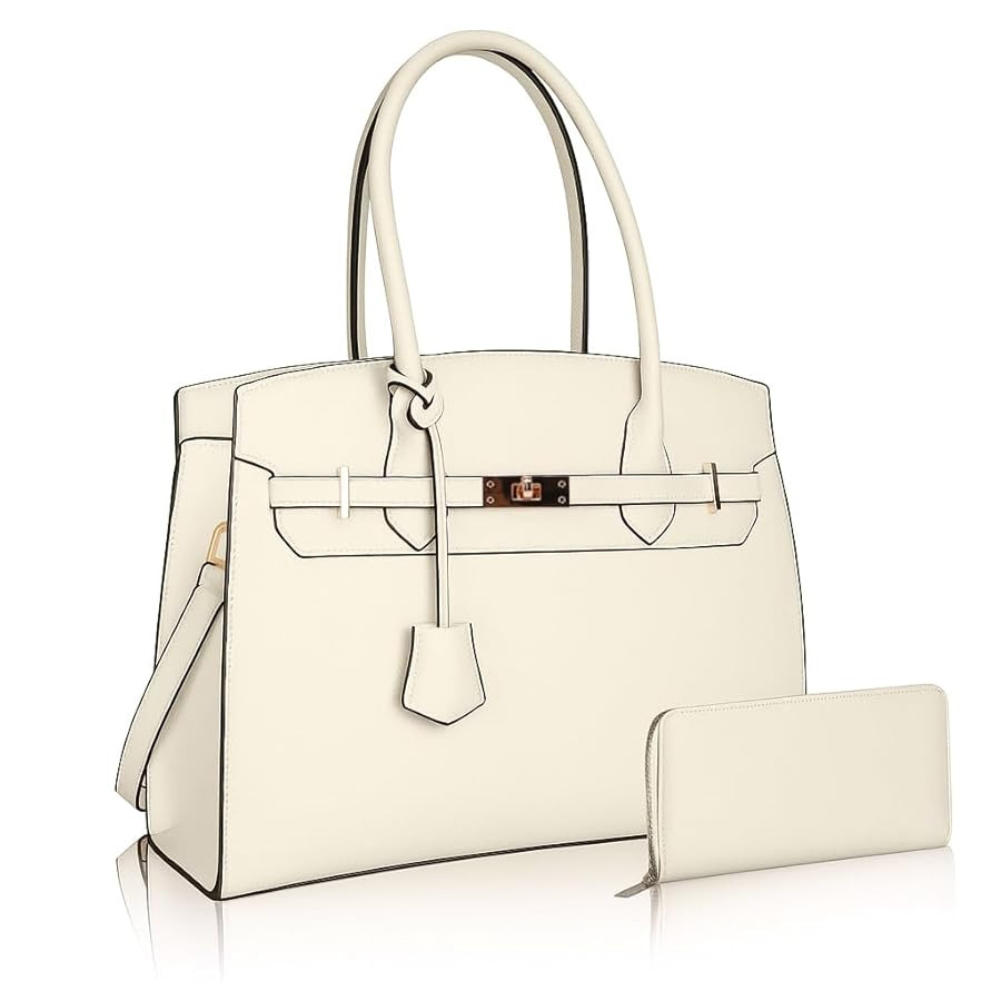 Designer Classic Top Handbags For women, Shoulder Purses For Ladies, Adjustable Strap Work Satche... | Amazon (US)