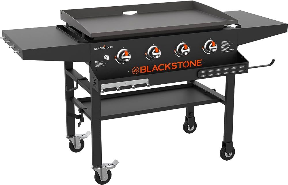 Blackstone 1984 Original 36 Inch Front Shelf, Side Shelf & Magnetic Strip Heavy Duty Flat Top Gri... | Amazon (US)