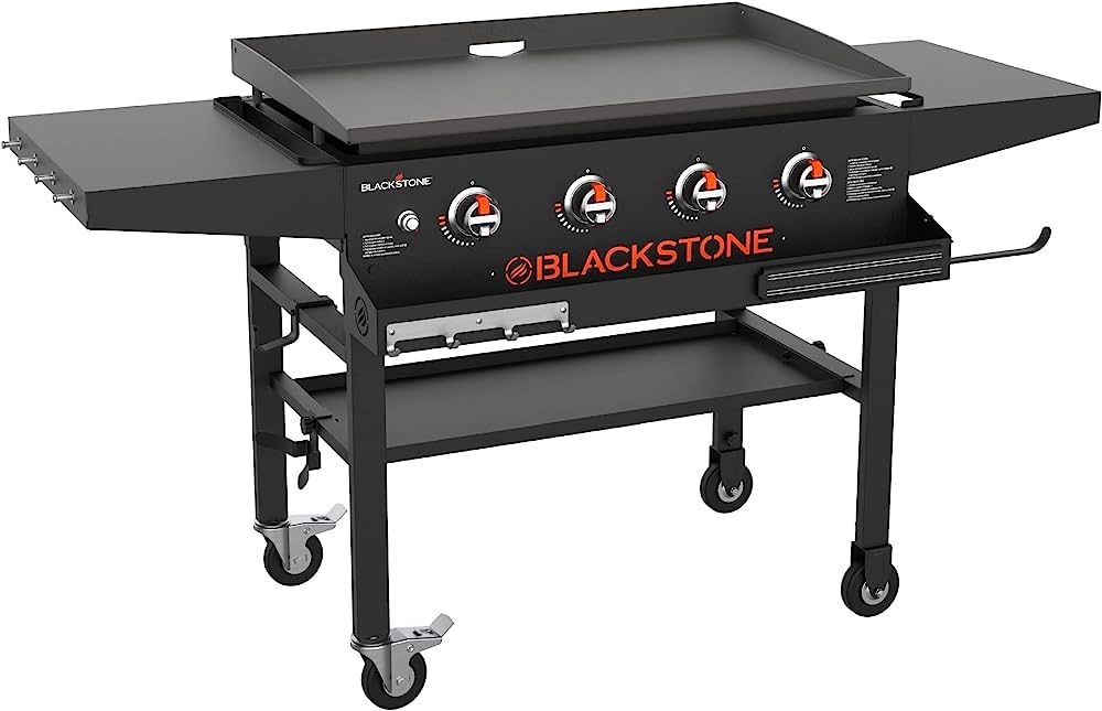 Blackstone 1984 Original 36 Inch Front Shelf, Side Shelf & Magnetic Strip Heavy Duty Flat Top Gri... | Amazon (US)