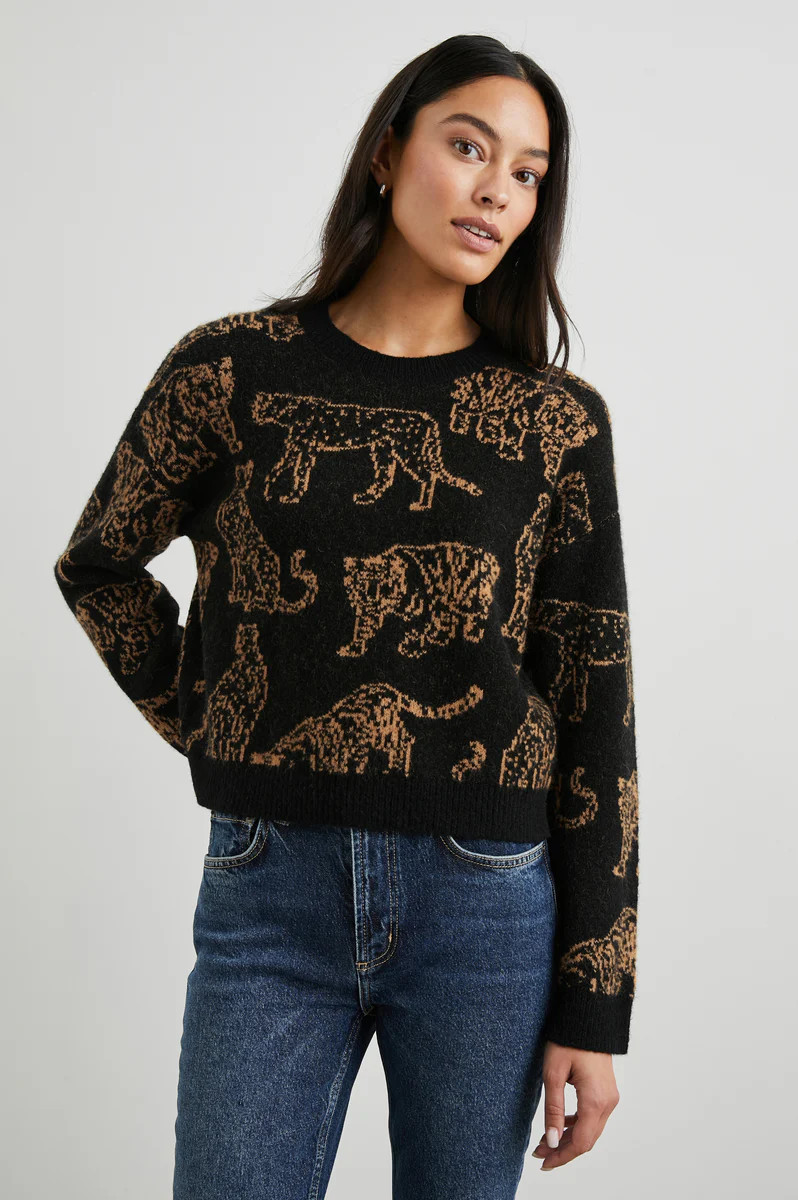 PERCI SWEATER - CAMEL WILD CATS | Rails