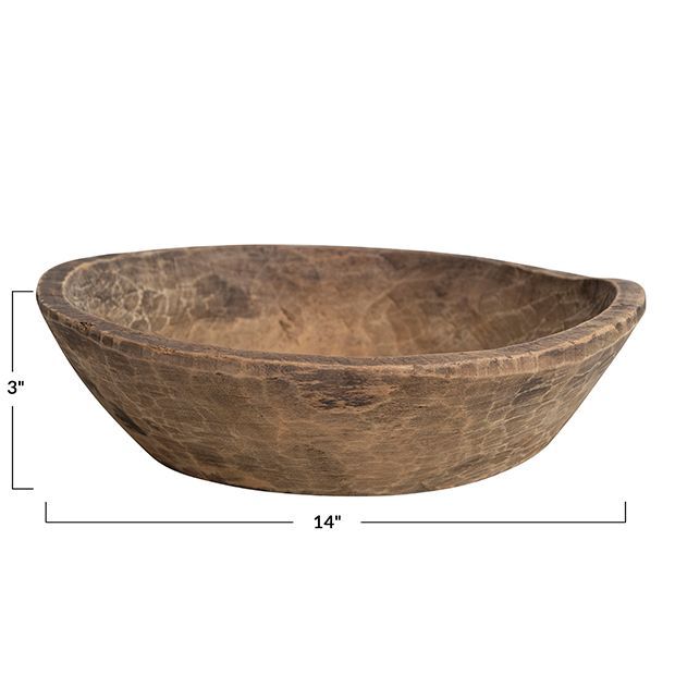 Found Wood Decorative Farmhouse Bowl | Antique Farm House