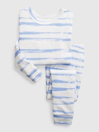 babyGap 100% Organic Cotton Paint Stripe PJ Set | Gap (US)