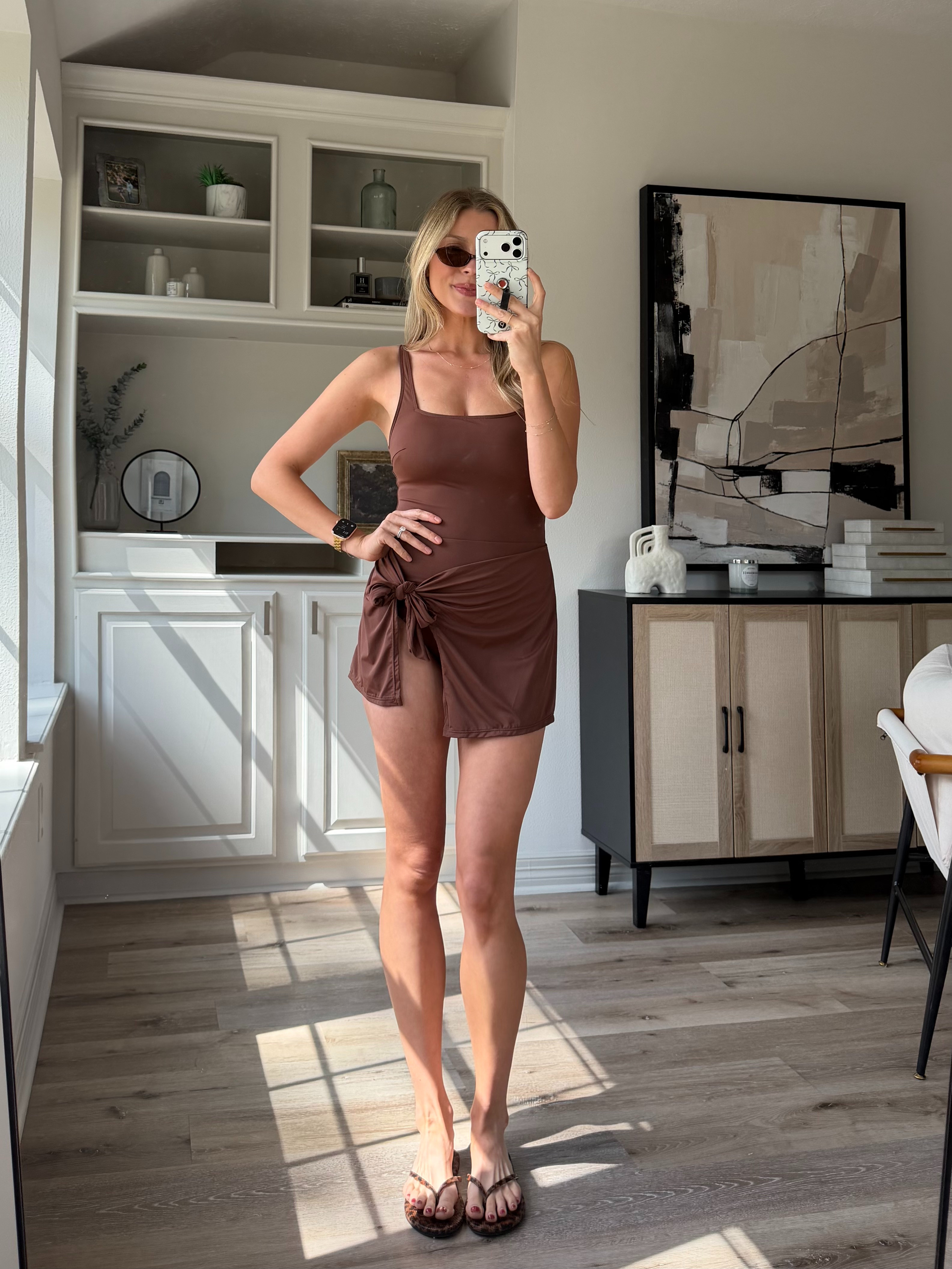 Loving this one piece swimsuit - perfect for postpartum. Wearing medium 

 