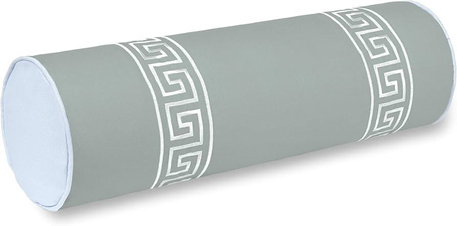 Hofdeco Premium Coastal Grandmillennial Patio Indoor Outdoor Bolster Pillow Cover Only, 8"x24" Wa... | Amazon (US)