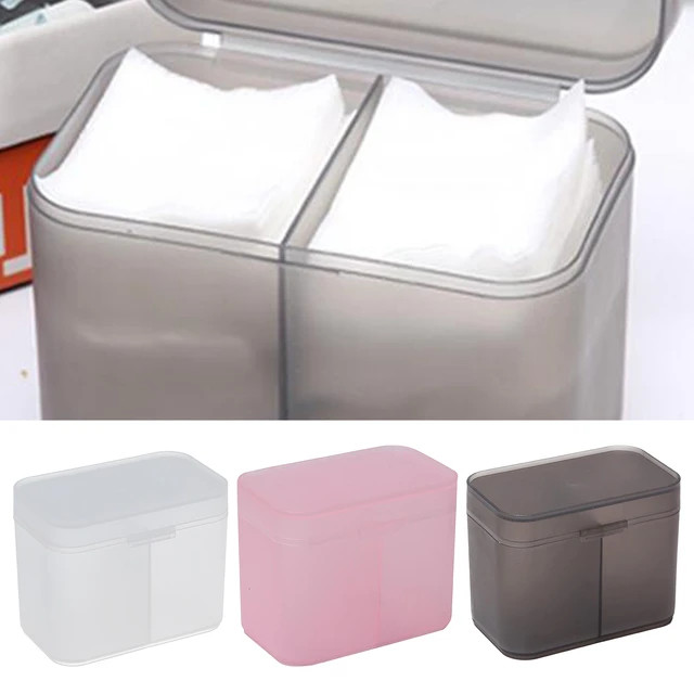 Clear Plastic Organizer Holder Cotton Swab Nail Towels Makeup Pads Multipurpose Storage BoxMakeup... | AliExpress (US)