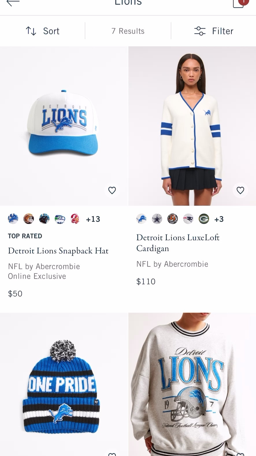 Get all the cute lions gear