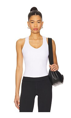 YEAR OF OURS Slope Tank Top in White from Revolve.com | Revolve Clothing (Global)