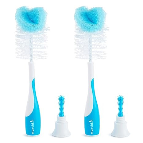 Munchkin Sponge Bottle Brush, Pack of 2, Blue | Amazon (US)