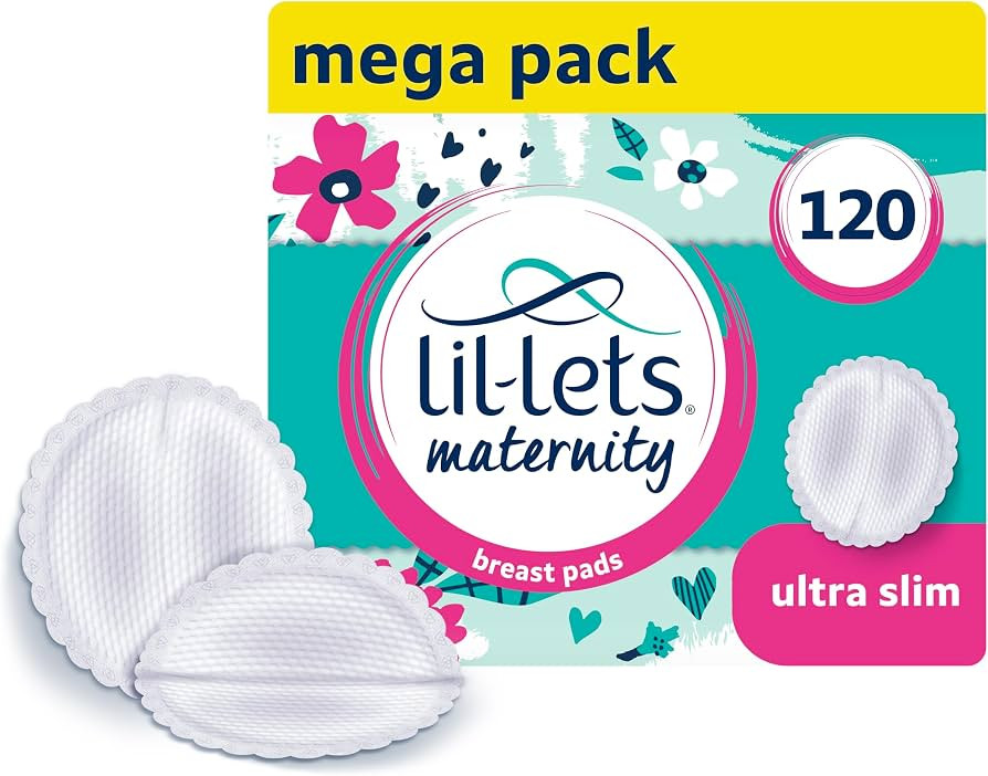 Lil-Lets Nursing Pads – 120 Individually Wrapped, Ultra-Thin, Absorbent & Fragrance-Free – Comfort & Protection for Nursing Moms Postpartum –Maximum Adhesion for Leak & Chafing Nipple Protection | Amazon (US)