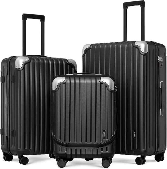 LEVEL8 Grace Luggage Sets Hardshell Suitcase with Wheels, Sturdy Large Suitcase Tsa Lock 20 Inch ... | Amazon (US)
