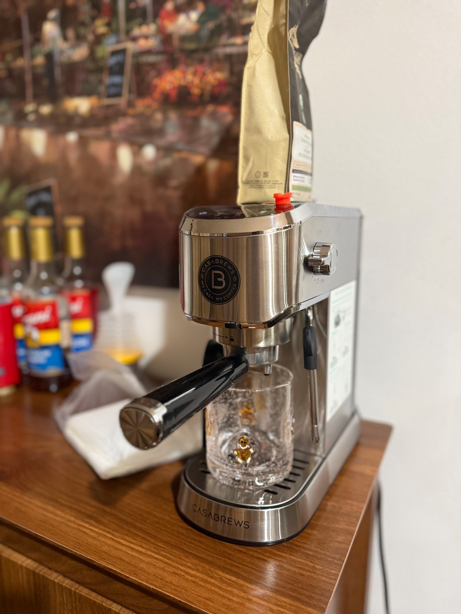 I recently purchased this espresso machine and a few weeks in and can happily say I’m obsessed!! I haven’t been to 7brew since and that’s saying A LOT! Linking it below with all my supplies!! 

Coffee. Espresso machine. Coffee lover. Coffee addict. Coffee bar. Homemade. Barista  

#LTKdayinmylife #LTKHome #LTKfoodie