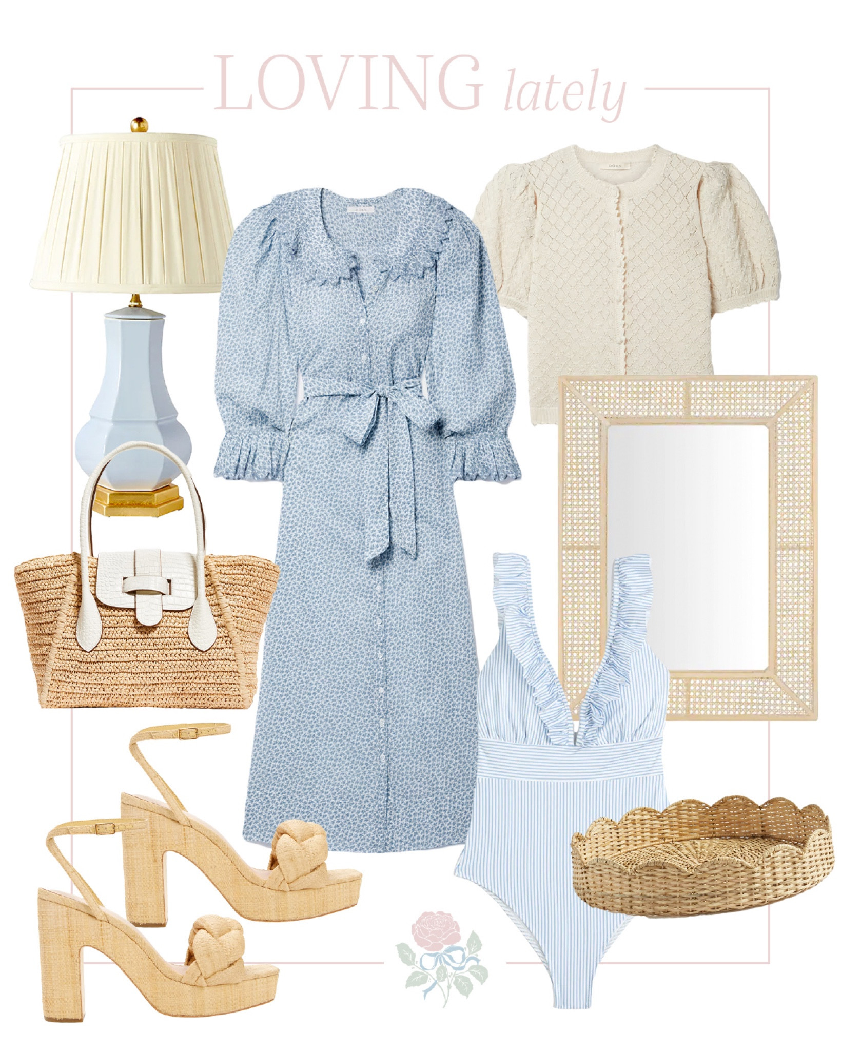 Blue and rattan finds 

#LTKSeasonal #LTKfit #LTKhome