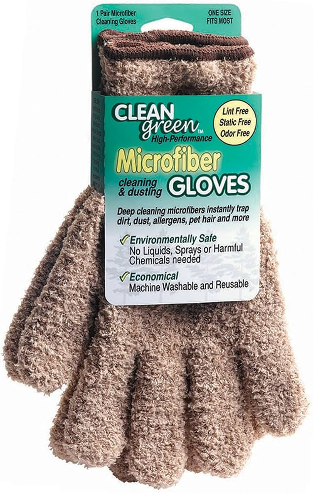 MAS18040 - CleanGreen Microfiber Cleaning and Dusting Gloves | Amazon (US)