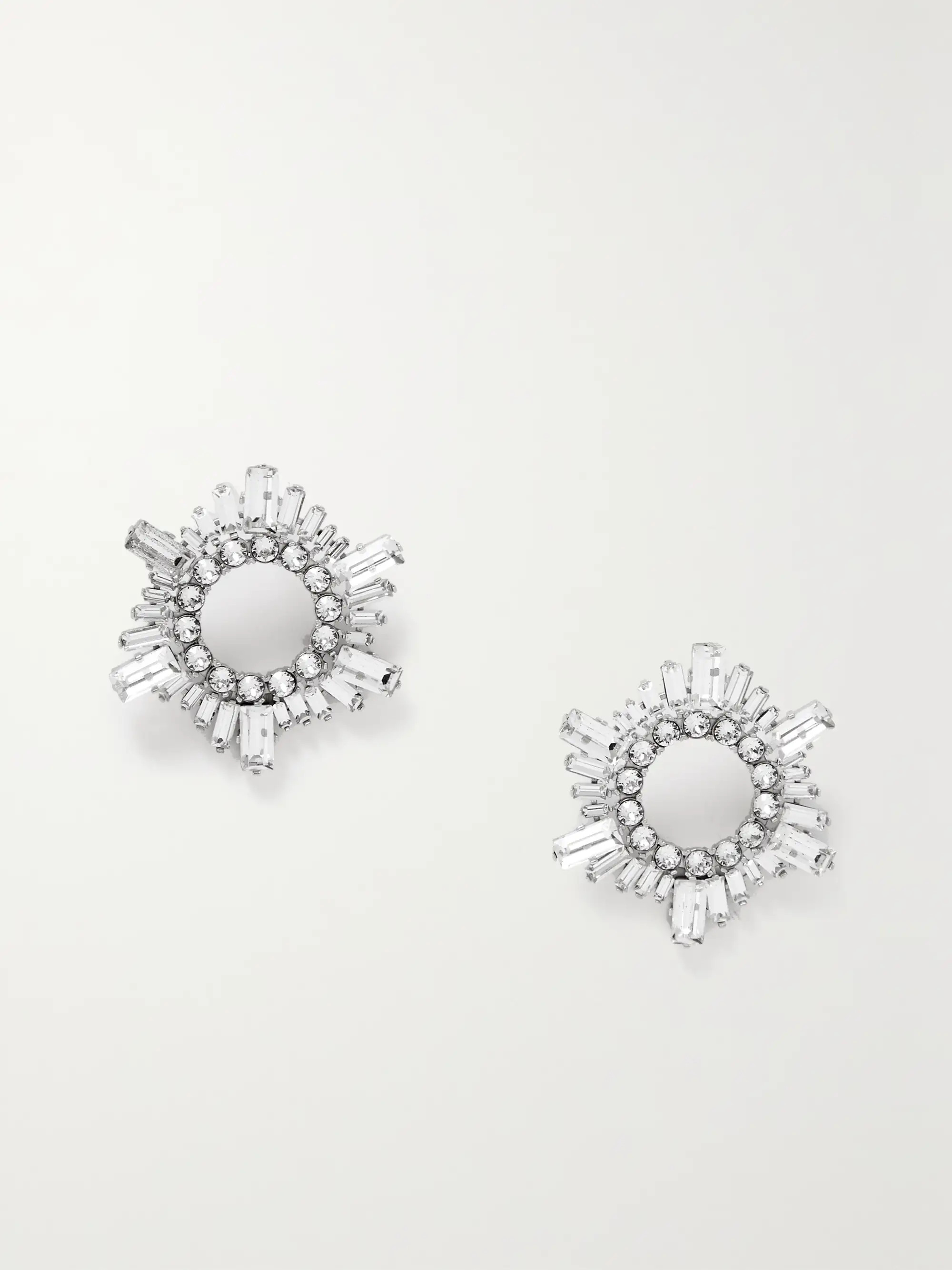 Begum mini silver-tone  and crystal earrings | NET-A-PORTER (US)