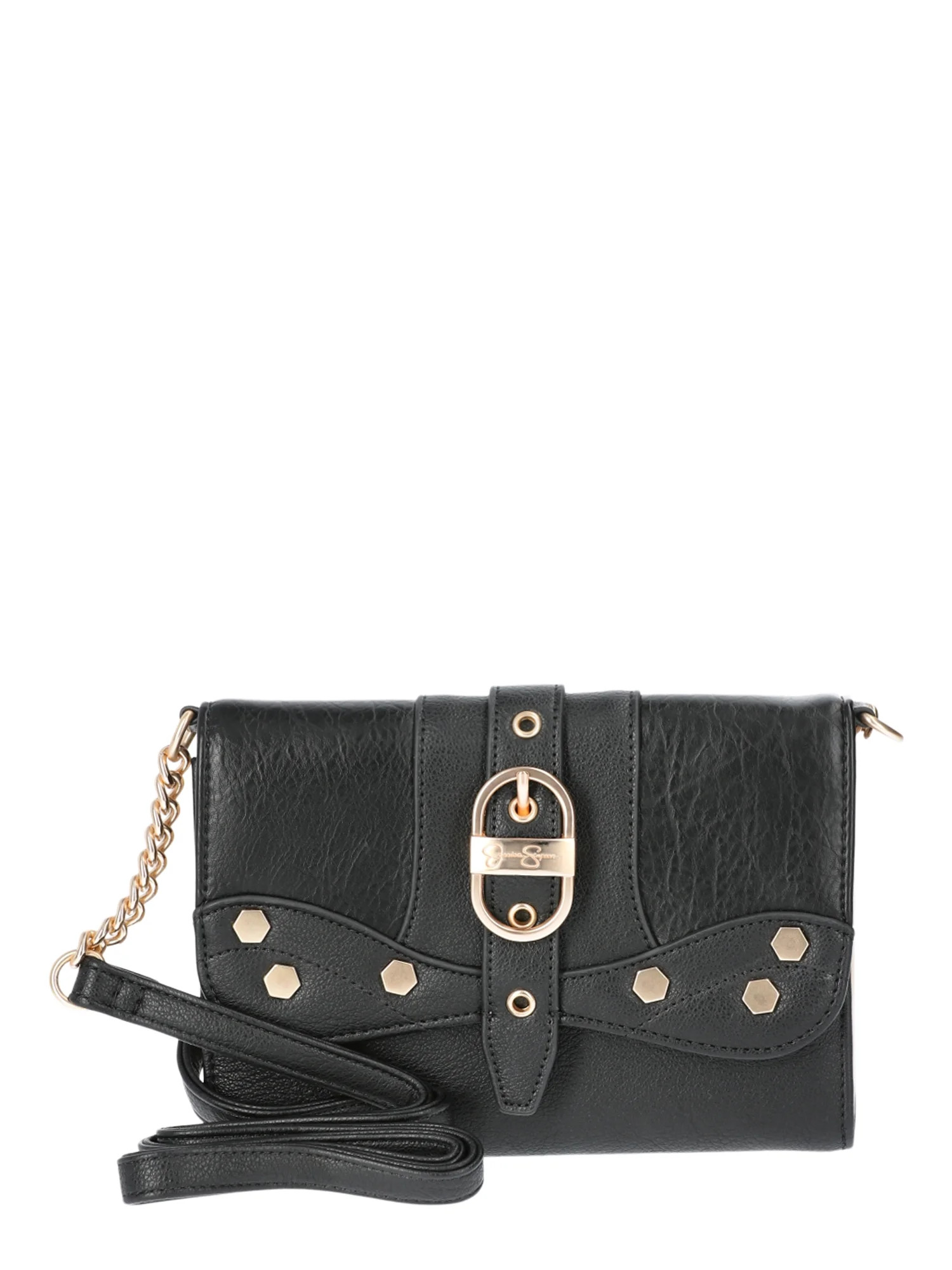 Jessica Simpson Woman's Courtney Clutch Wallet with Chain Strap, Black - Walmart.com | Walmart (US)