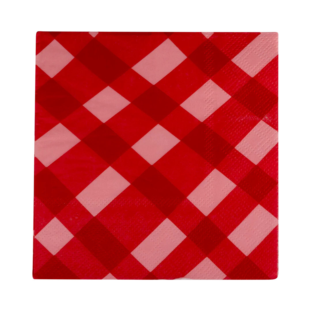 Plaid Cocktail Napkin | My Mind's Eye