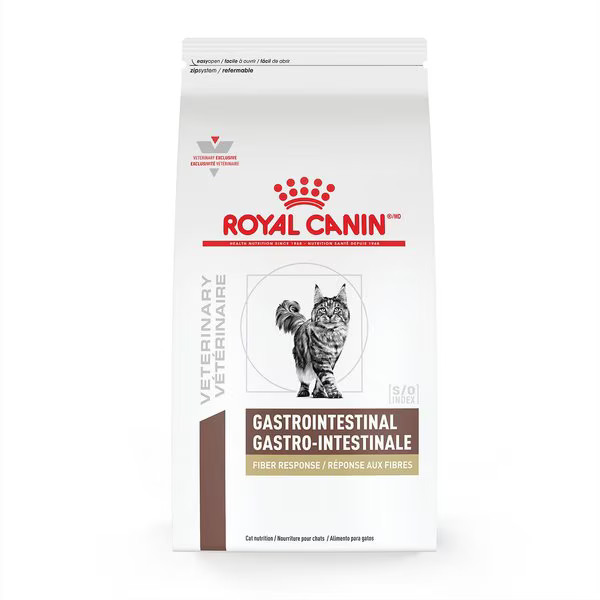 Royal Canin Veterinary Diet Adult Gastrointestinal Fiber Response Dry Cat Food, 8.8-lb bag | Chewy.com