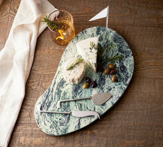 Figural Golf Marble Cheese Board & Cheese Knives Set | Pottery Barn (US)