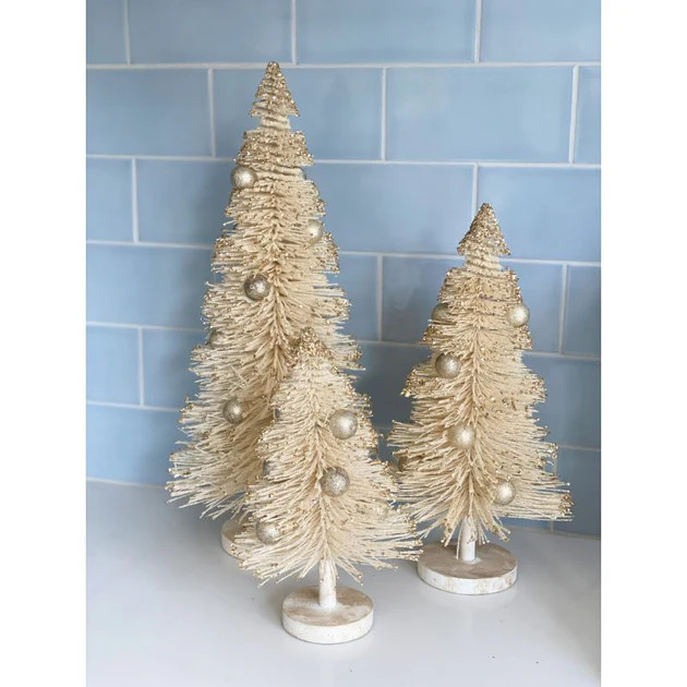 Winter Wonderland Bottle Brush Trees | Cailini Coastal