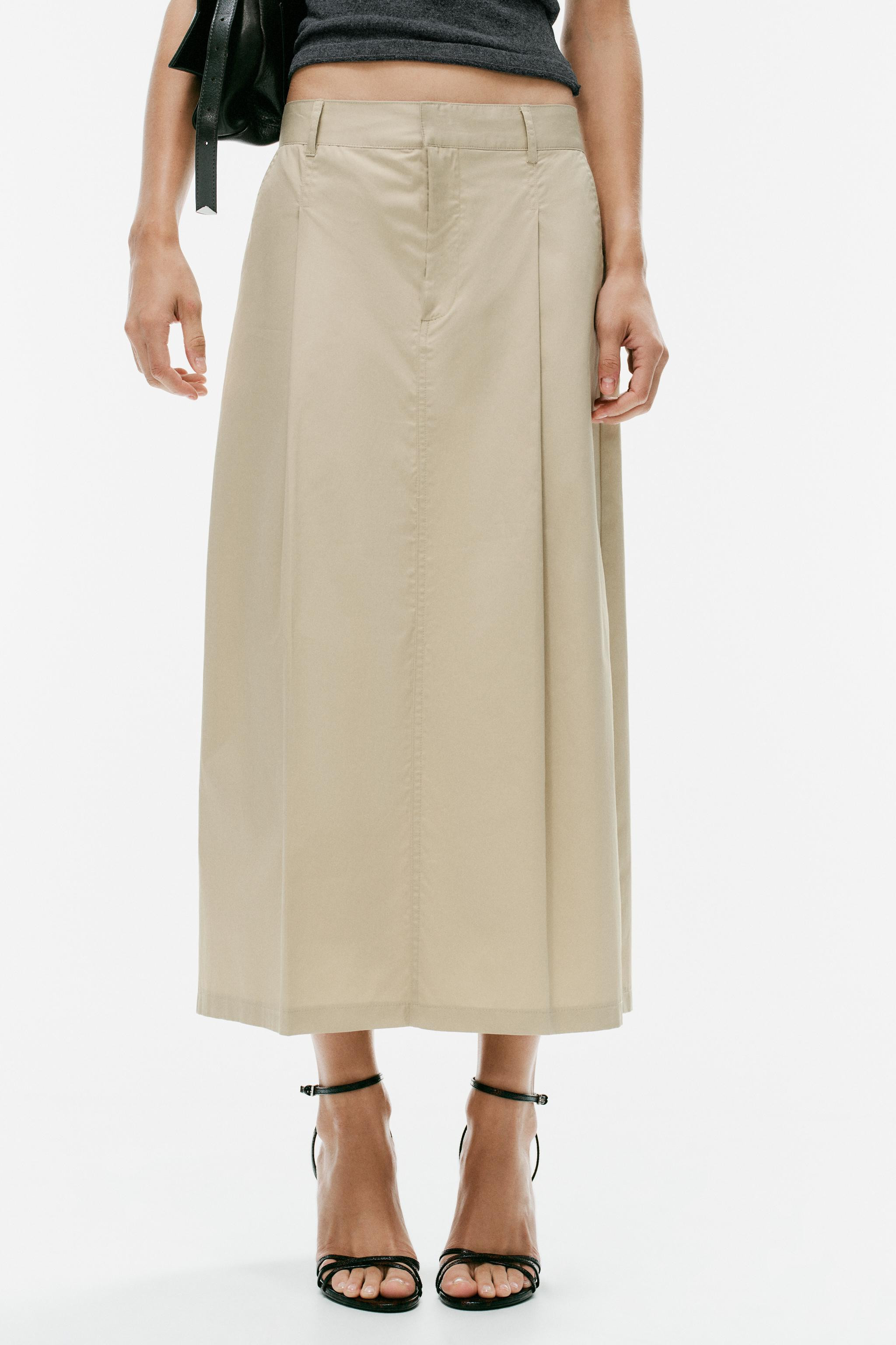 PLEATED MIDI SKIRT | Zara UK