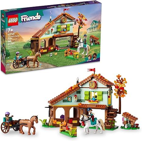 LEGO Friends Autumn’s Horse Stable 41745 Building Toy, Role-Play Fun for Kids Ages 7+, with 2 M... | Amazon (US)