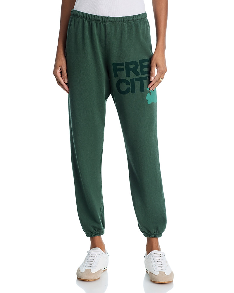 Free City Cotton Logo Sweatpants in Cactus | Bloomingdale's (US)