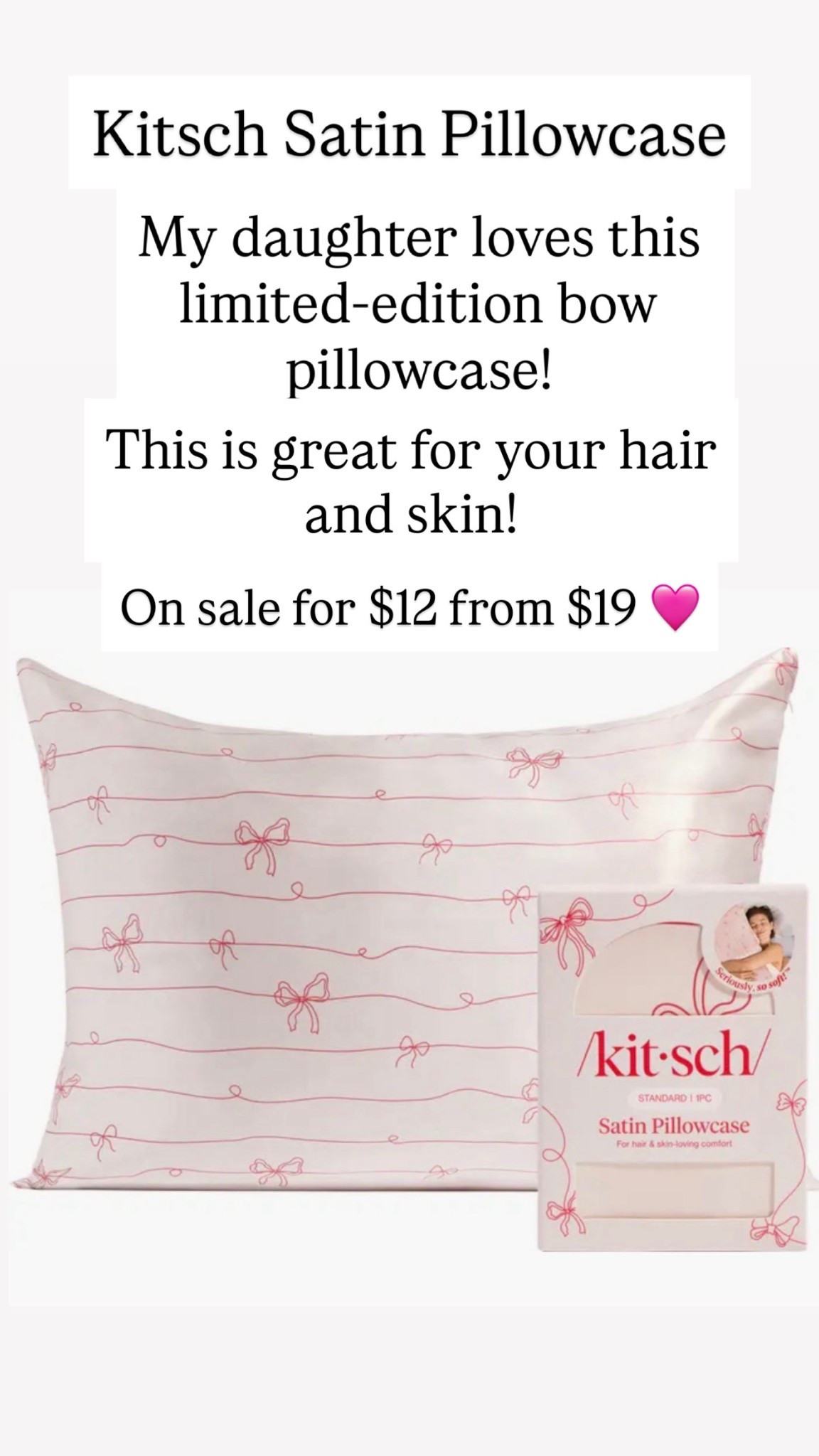 The cutest kitsch pillowcase is only $12 right now!!! 

#LTKselfcare