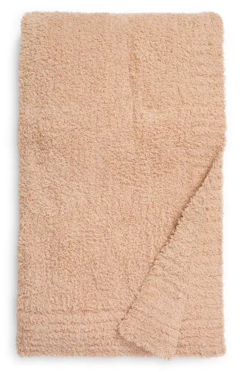 barefoot dreams CozyChic™ Throw Blanket in Soft Camel at Nordstrom | Nordstrom