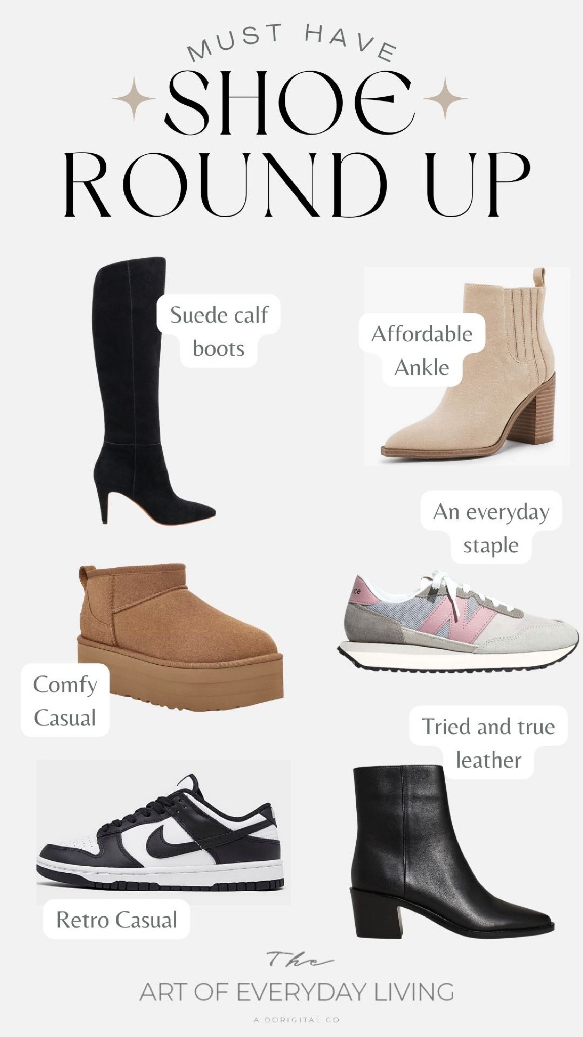 Fall / Winter Must Have Shoes
Boots
Sneakers
Retro Sneakers
Ankle Boots
Calf High Boots
Suede Boots

#LTKshoecrush #LTKsalealert #LTKworkwear