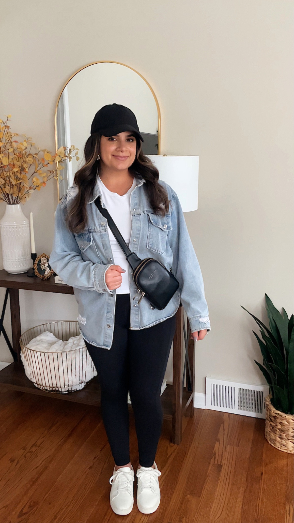 Cute and simple outfit for fall! Obsessed with the Abercrombie essential baby tees for layering!! 

#LTKStyleTip #LTKSeasonal #LTKFallSale