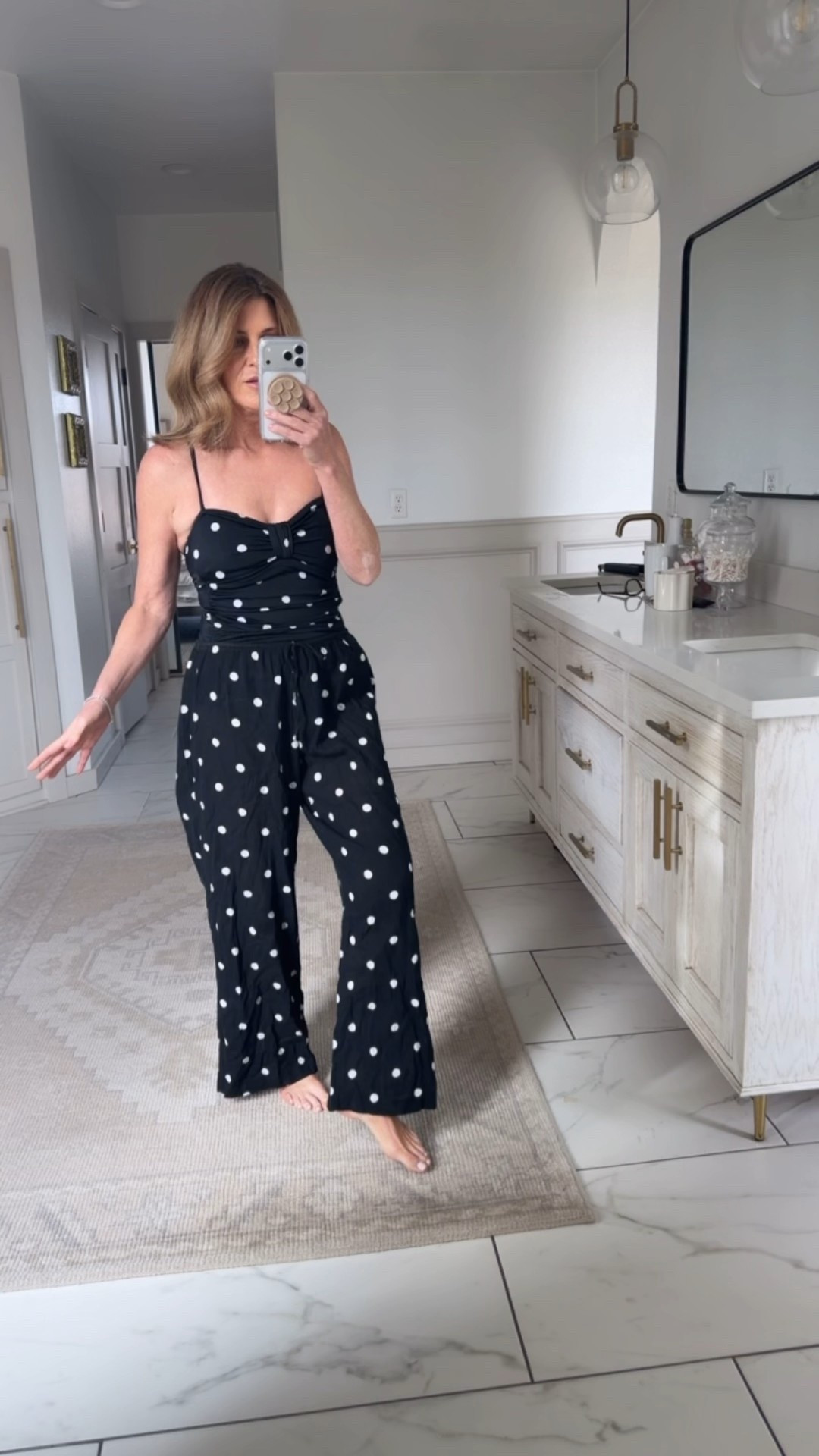 I sized up to a medium in suit and in pants. Full coverage bottom and classy top that shows no cleavage. Fits amazing and ruching makes it flattering. I’m long waisted and natural so to find a one piece that fits well rarely happens. This one is good 

#LTKOver40 #LTKTravel