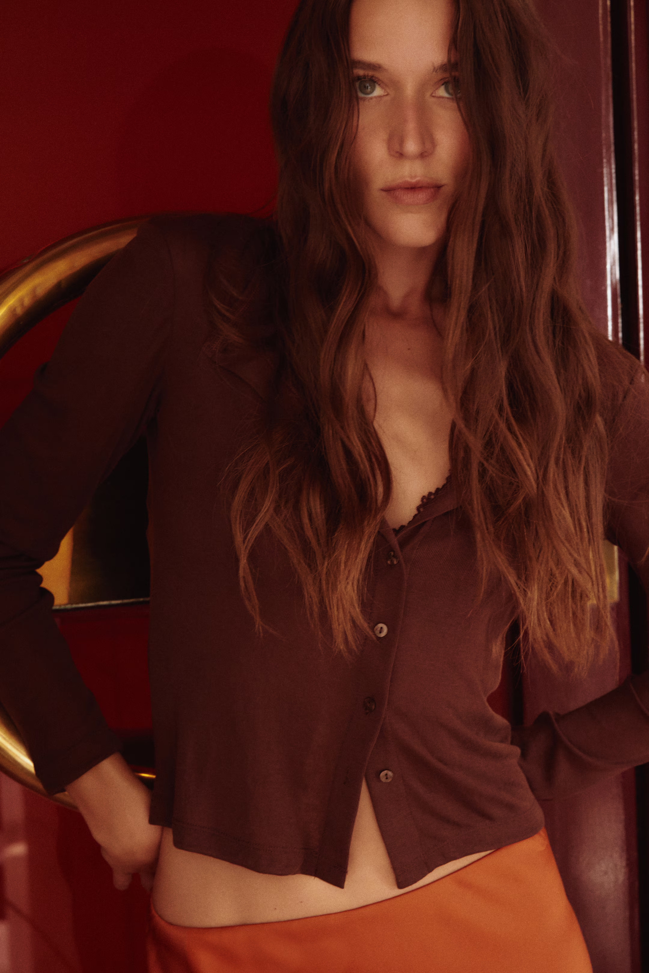 Gonna longuette - Arancione - DONNA | H&M IT | H&M (FR, IT, ES, PT, BE)