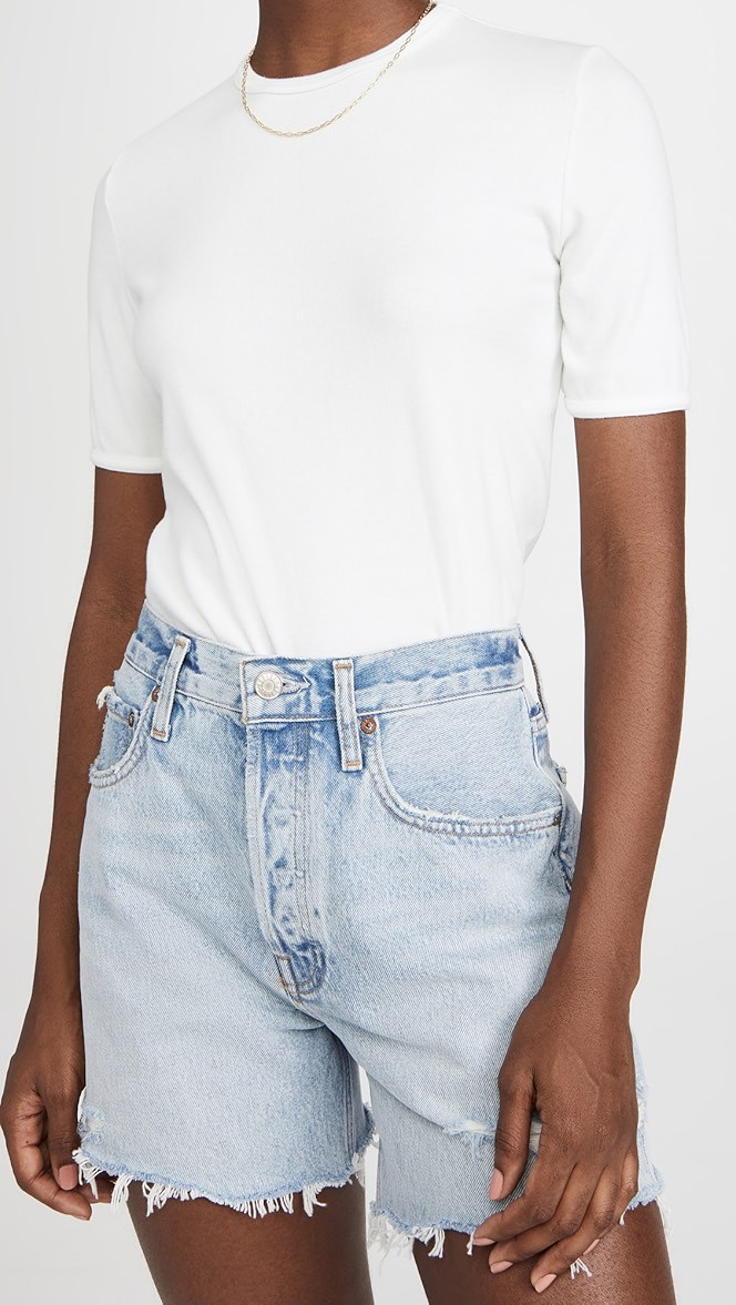 Relaxed Rib Tee Crew Neck Tee | Shopbop