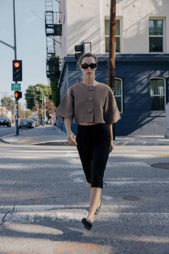 SHORT KNIT JACKET | Zara US