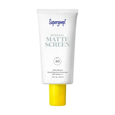 Supergoop! Mineral Mattescreen Sunscreen Non-Comedogenic Mattifying Tinted Primer - Sunrise - SPF 40 - 1.5 fl oz | Target