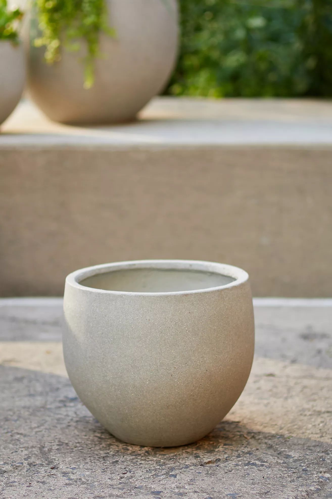 Fiber Concrete Egg Planter, 13" | Anthropologie (US)