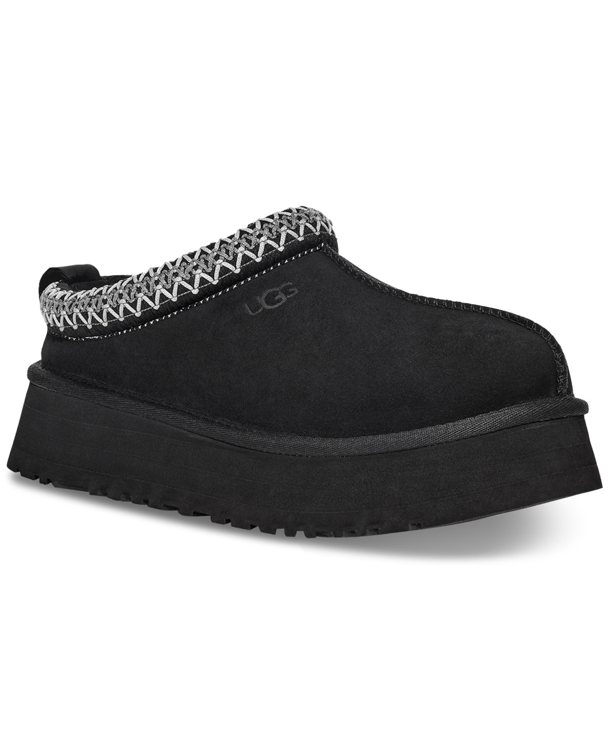 Ugg Women's Tazz Slip-On Slippers - Black Suede | Macy's