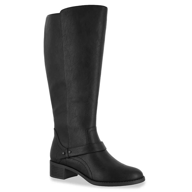 Easy Street Jewel Plus Women's Riding Boots, Size: 7, Black | Kohl's