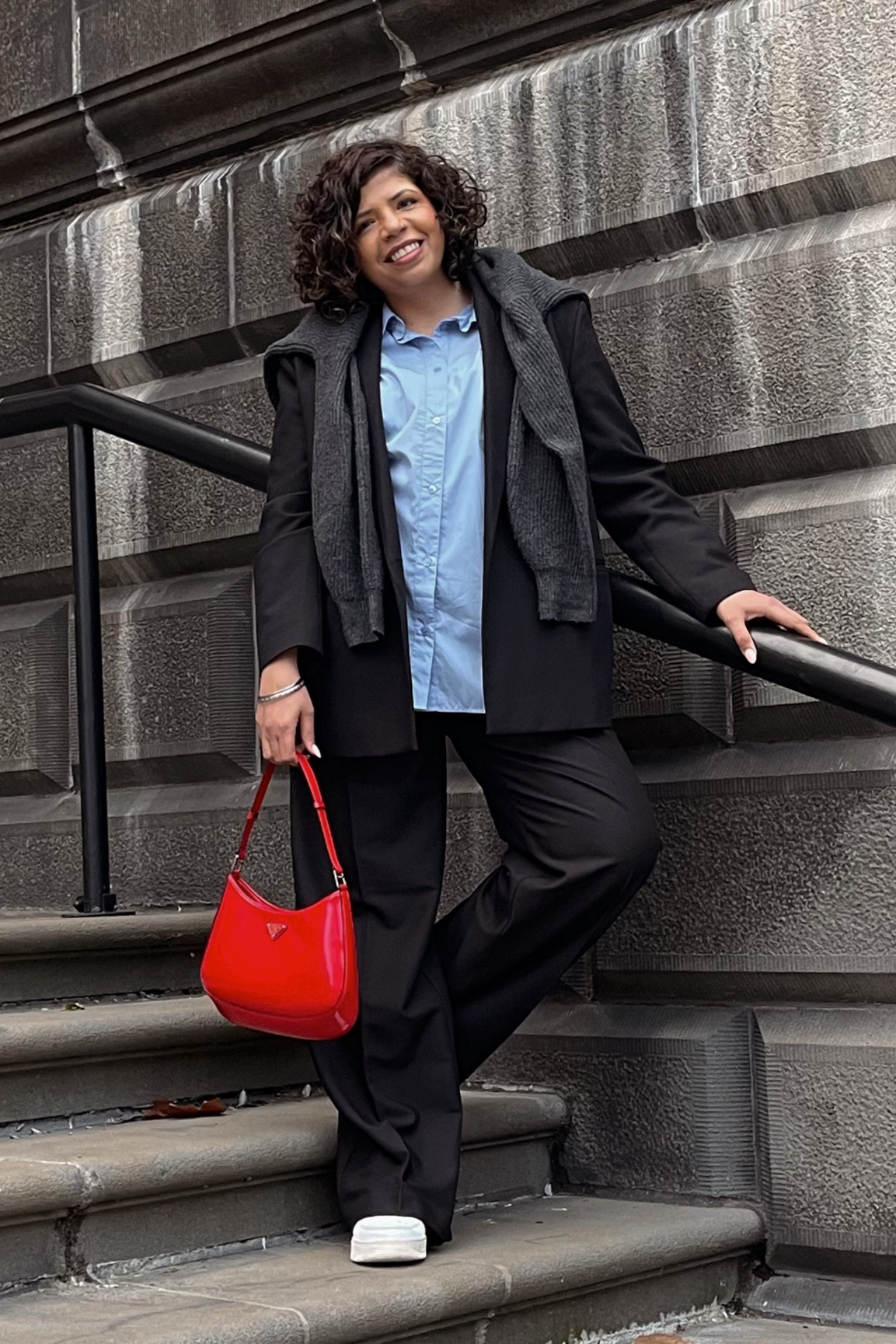 Romanticising my life in Europe with this outfit is easyyyy 

Outfit details: 
Trousers @zara 
Shirt @asos 
Blazer @everlane 
Cardigan @cosstores_au @cosstores 
Bag @prada 
Shoes @nike



#LTKworkwear #LTKmodest #LTKbag