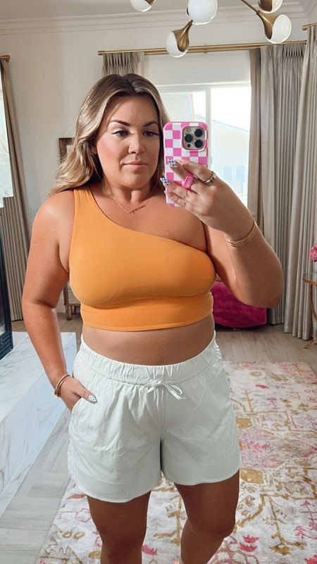 here’s a closer look at the bra and shorts. the color on the bra is dreamy 😍 wearing the bra in size 12 and shorts in xl 

#LTKFind #LTKcurves #LTKSeasonal