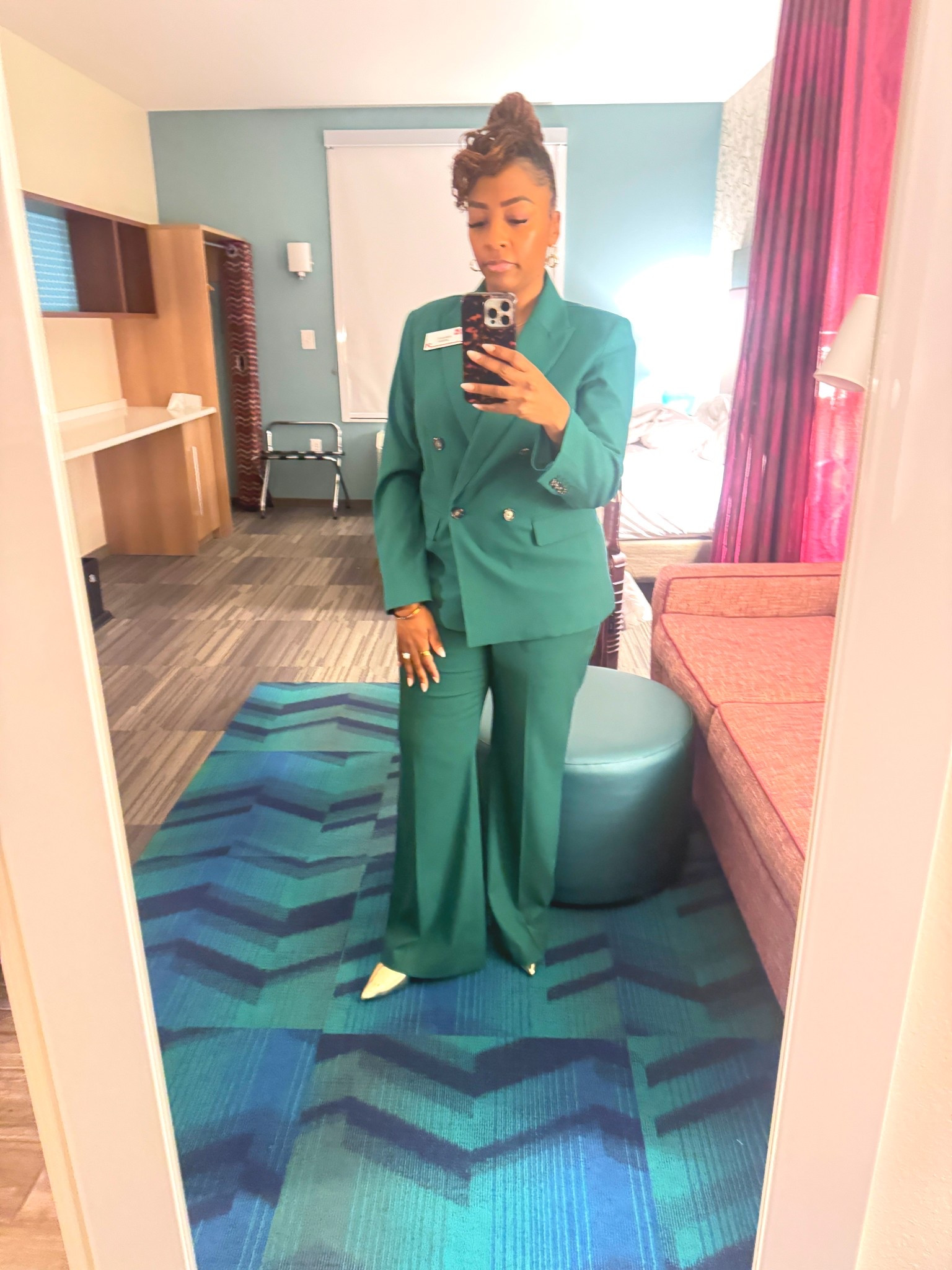 I bought the petite blazer and pants. I’m wearing a 

#LTKPetite #LTKStyleTip