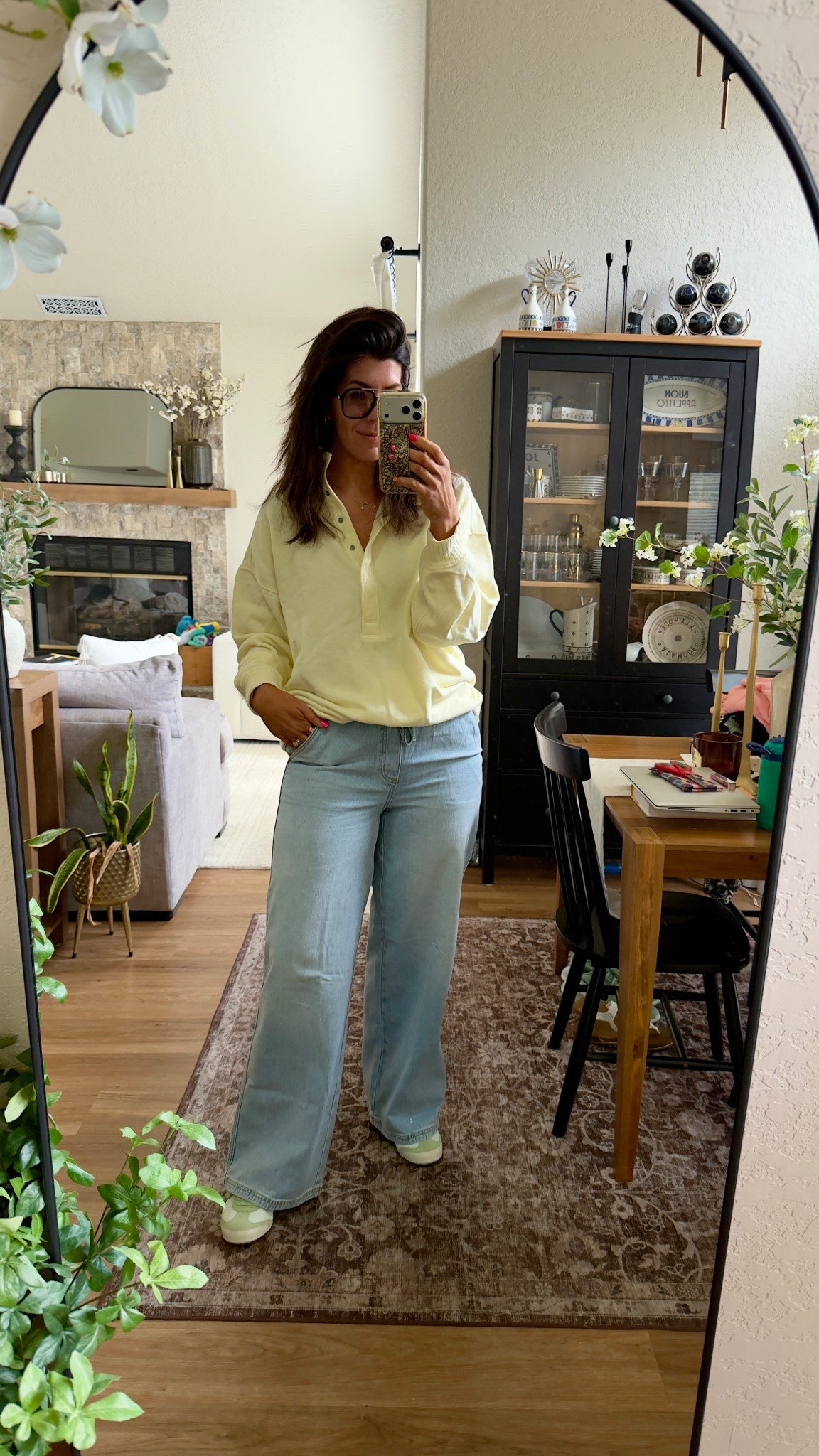 Movie outfit!
Oversized sweatshirt-medium
Pull on jeans-medium tall 
Shoes-27

#LTKSaleAlert #LTKxAerie #LTKTall