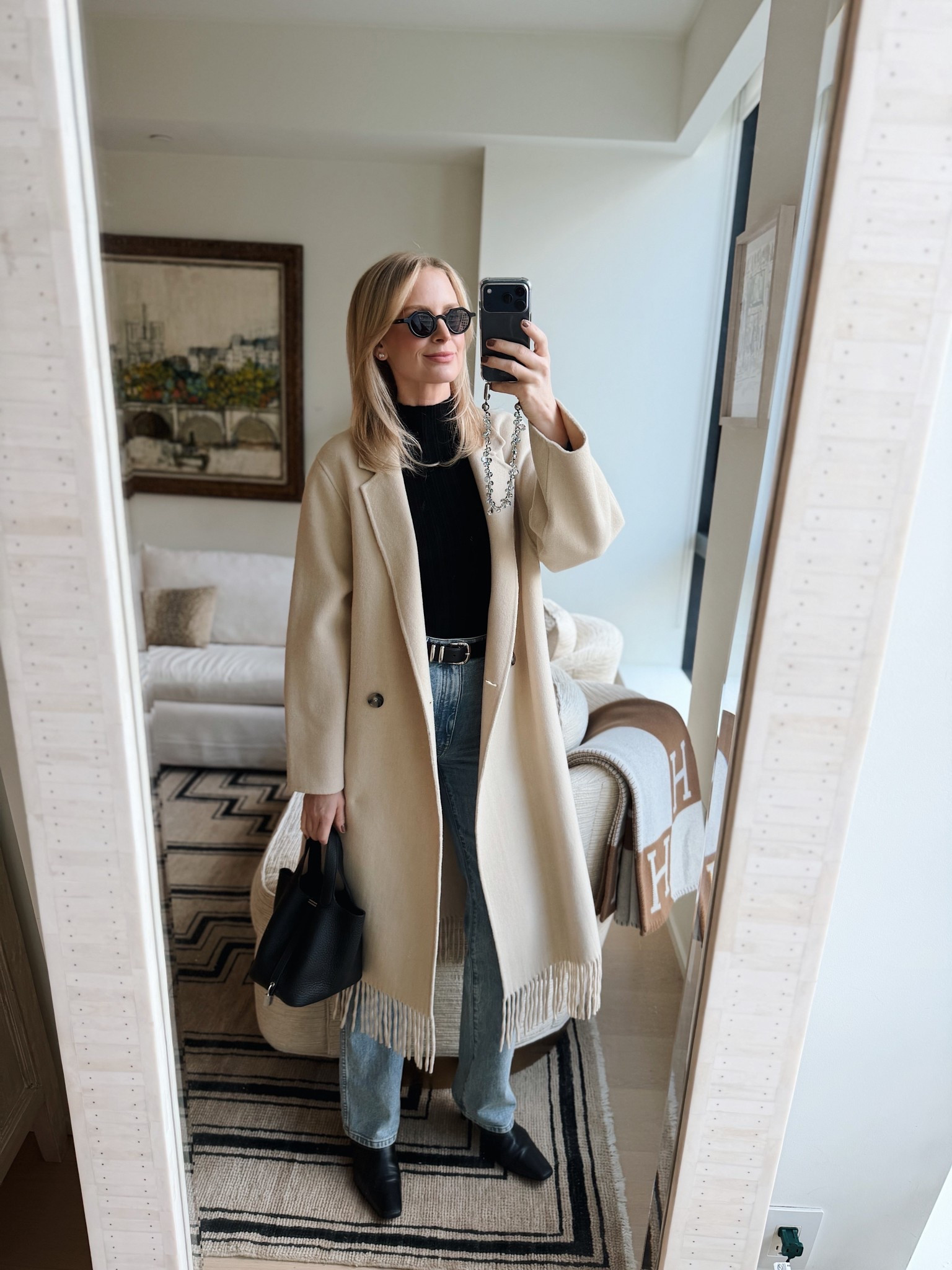 Today’s look! My coat is old Mango! 

#LTKFindsUnder50