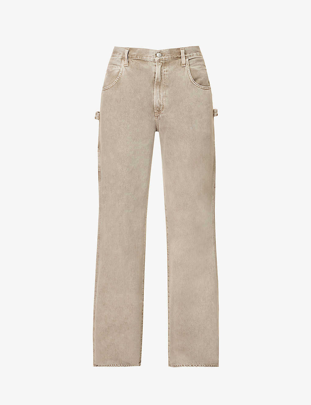 Otto wide-leg mid-rise organic-denim jeans | Selfridges