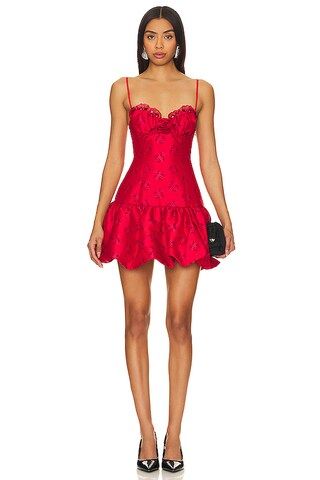 For Love & Lemons Annika Mini Dress in Red from Revolve.com | Revolve Clothing (Global)