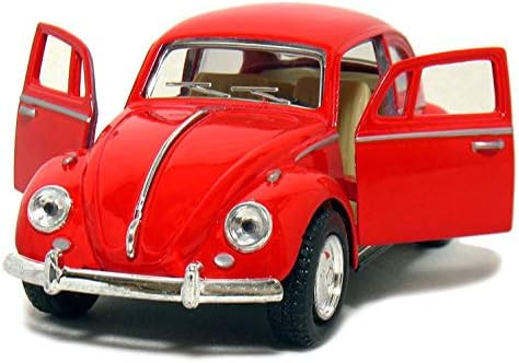 Kinsmart Red 1967 Classic Die Cast Volkwagen Beetle Toy with Pull Back Action | Amazon (US)