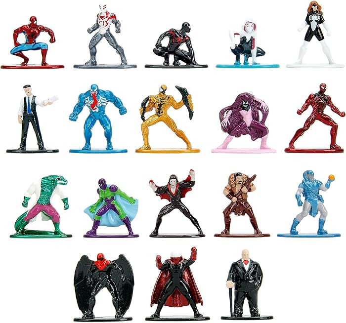 Jada Toys Marvel Spider-Man 18-Pack Series 9 Die-cast Figures | Amazon (US)