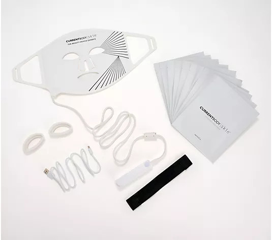 CurrentBody Skin LED Light Therapy Mask & 10 Hydrogel Masks | QVC
