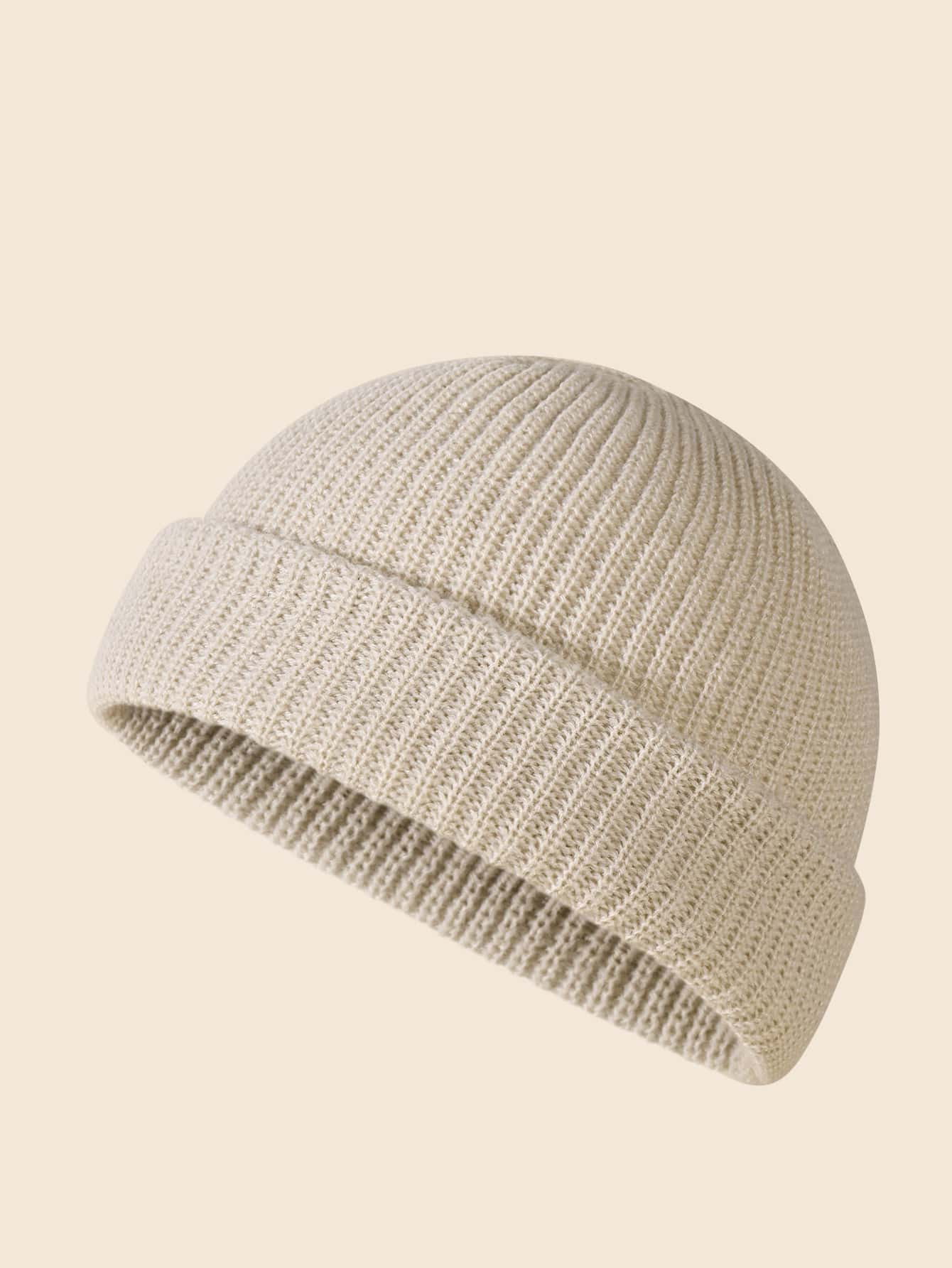 Men Solid Knitted Beanie Hat For Winter For Daily Wear Gift For Friend Casual | SHEIN